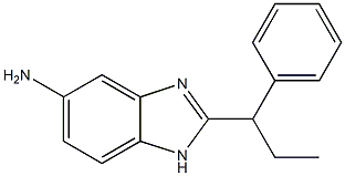 2-(1-phenylpropyl)-1H-1,3-benzodiazol-5-amine Struktur