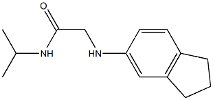 2-(2,3-dihydro-1H-inden-5-ylamino)-N-(propan-2-yl)acetamide Struktur