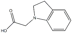 2-(2,3-dihydro-1H-indol-1-yl)acetic acid Struktur