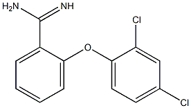 2-(2,4-dichlorophenoxy)benzene-1-carboximidamide Struktur