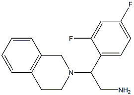 2-(2,4-difluorophenyl)-2-(3,4-dihydroisoquinolin-2(1H)-yl)ethanamine Struktur