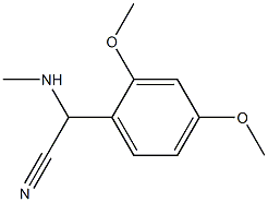 2-(2,4-dimethoxyphenyl)-2-(methylamino)acetonitrile Struktur