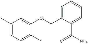 2-(2,5-dimethylphenoxymethyl)benzene-1-carbothioamide Struktur