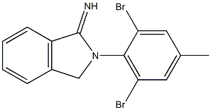 2-(2,6-dibromo-4-methylphenyl)-2,3-dihydro-1H-isoindol-1-imine Struktur