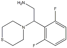 2-(2,6-difluorophenyl)-2-(thiomorpholin-4-yl)ethan-1-amine Struktur