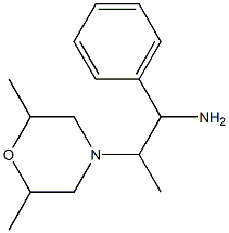 2-(2,6-dimethylmorpholin-4-yl)-1-phenylpropan-1-amine Struktur