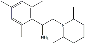 2-(2,6-dimethylpiperidin-1-yl)-1-(2,4,6-trimethylphenyl)ethan-1-amine Struktur