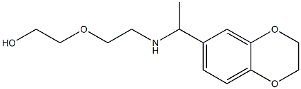 2-(2-{[1-(2,3-dihydro-1,4-benzodioxin-6-yl)ethyl]amino}ethoxy)ethan-1-ol Struktur