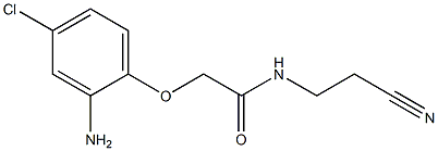 2-(2-amino-4-chlorophenoxy)-N-(2-cyanoethyl)acetamide Struktur