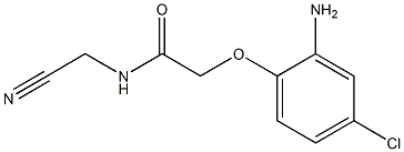 2-(2-amino-4-chlorophenoxy)-N-(cyanomethyl)acetamide Struktur