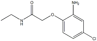 2-(2-amino-4-chlorophenoxy)-N-ethylacetamide Struktur