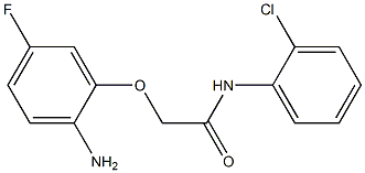 2-(2-amino-5-fluorophenoxy)-N-(2-chlorophenyl)acetamide Struktur