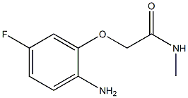 2-(2-amino-5-fluorophenoxy)-N-methylacetamide Struktur