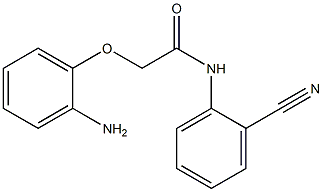 2-(2-aminophenoxy)-N-(2-cyanophenyl)acetamide Struktur