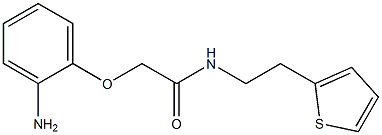 2-(2-aminophenoxy)-N-(2-thien-2-ylethyl)acetamide Struktur