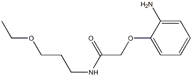 2-(2-aminophenoxy)-N-(3-ethoxypropyl)acetamide Struktur