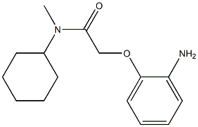 2-(2-aminophenoxy)-N-cyclohexyl-N-methylacetamide Struktur