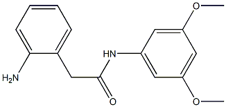 2-(2-aminophenyl)-N-(3,5-dimethoxyphenyl)acetamide Struktur