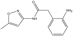 2-(2-aminophenyl)-N-(5-methylisoxazol-3-yl)acetamide Struktur