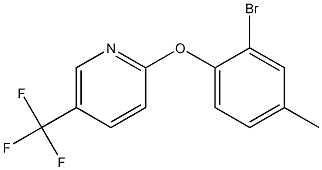 2-(2-bromo-4-methylphenoxy)-5-(trifluoromethyl)pyridine Struktur