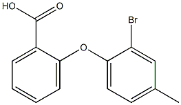 2-(2-bromo-4-methylphenoxy)benzoic acid Struktur