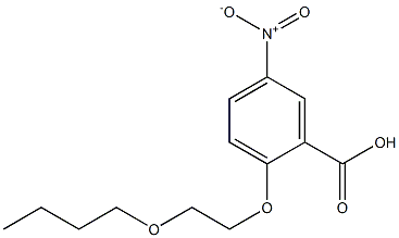 2-(2-butoxyethoxy)-5-nitrobenzoic acid Struktur