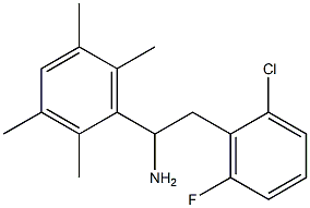 2-(2-chloro-6-fluorophenyl)-1-(2,3,5,6-tetramethylphenyl)ethan-1-amine Struktur