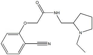 2-(2-cyanophenoxy)-N-[(1-ethylpyrrolidin-2-yl)methyl]acetamide Struktur