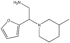 2-(2-furyl)-2-(3-methylpiperidin-1-yl)ethanamine Struktur