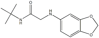 2-(2H-1,3-benzodioxol-5-ylamino)-N-tert-butylacetamide Struktur