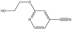 2-(2-hydroxyethoxy)pyridine-4-carbonitrile Struktur