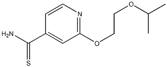 2-(2-isopropoxyethoxy)pyridine-4-carbothioamide Struktur