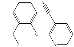 2-(2-isopropylphenoxy)nicotinonitrile Struktur