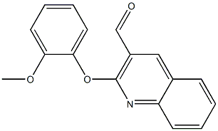 2-(2-methoxyphenoxy)quinoline-3-carbaldehyde Struktur