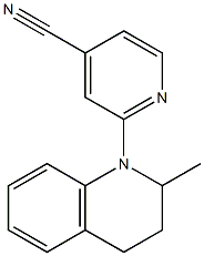 2-(2-methyl-1,2,3,4-tetrahydroquinolin-1-yl)pyridine-4-carbonitrile Struktur