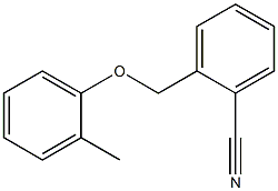 2-(2-methylphenoxymethyl)benzonitrile Struktur