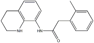 2-(2-methylphenyl)-N-(1,2,3,4-tetrahydroquinolin-8-yl)acetamide Struktur