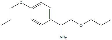 2-(2-methylpropoxy)-1-(4-propoxyphenyl)ethan-1-amine Struktur