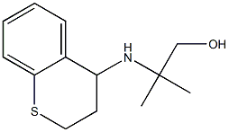 2-(3,4-dihydro-2H-1-benzothiopyran-4-ylamino)-2-methylpropan-1-ol Struktur