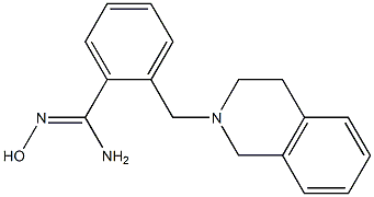 2-(3,4-dihydroisoquinolin-2(1H)-ylmethyl)-N'-hydroxybenzenecarboximidamide Struktur