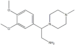 2-(3,4-dimethoxyphenyl)-2-(4-methylpiperazin-1-yl)ethanamine Struktur