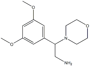 2-(3,5-dimethoxyphenyl)-2-(morpholin-4-yl)ethan-1-amine Struktur