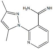 2-(3,5-dimethyl-1H-pyrazol-1-yl)pyridine-3-carboximidamide Struktur