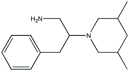 2-(3,5-dimethylpiperidin-1-yl)-3-phenylpropan-1-amine Struktur