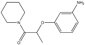 2-(3-aminophenoxy)-1-(piperidin-1-yl)propan-1-one Struktur