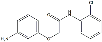 2-(3-aminophenoxy)-N-(2-chlorophenyl)acetamide Struktur