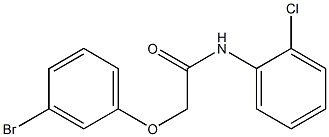 2-(3-bromophenoxy)-N-(2-chlorophenyl)acetamide Struktur