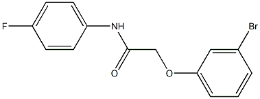 2-(3-bromophenoxy)-N-(4-fluorophenyl)acetamide Struktur