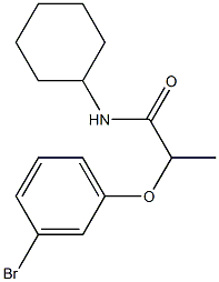 2-(3-bromophenoxy)-N-cyclohexylpropanamide Struktur