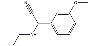 2-(3-methoxyphenyl)-2-(propylamino)acetonitrile Struktur